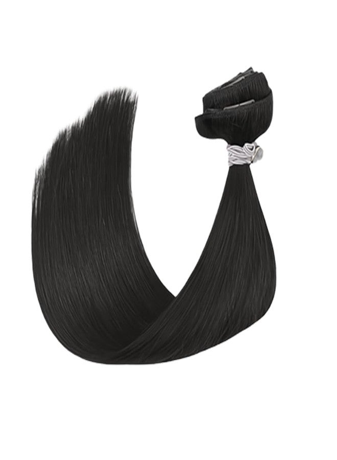 VIVIAN Women's Full Head 22 Inch Hair Extension Wig - Synthetic Straight Black Hair Pieces with 5 Clip Wig Fluffy & Not Tangled - Image 5