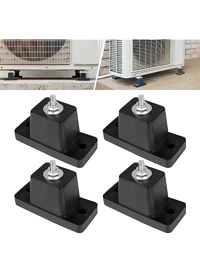 erorex Parts 4Pack Anti-Vibration Rubber Pads,Shock Absorbing Mounting Bracket for Outdoor Ductless Mini Split Air Conditioner/Condensers Units - Image 1