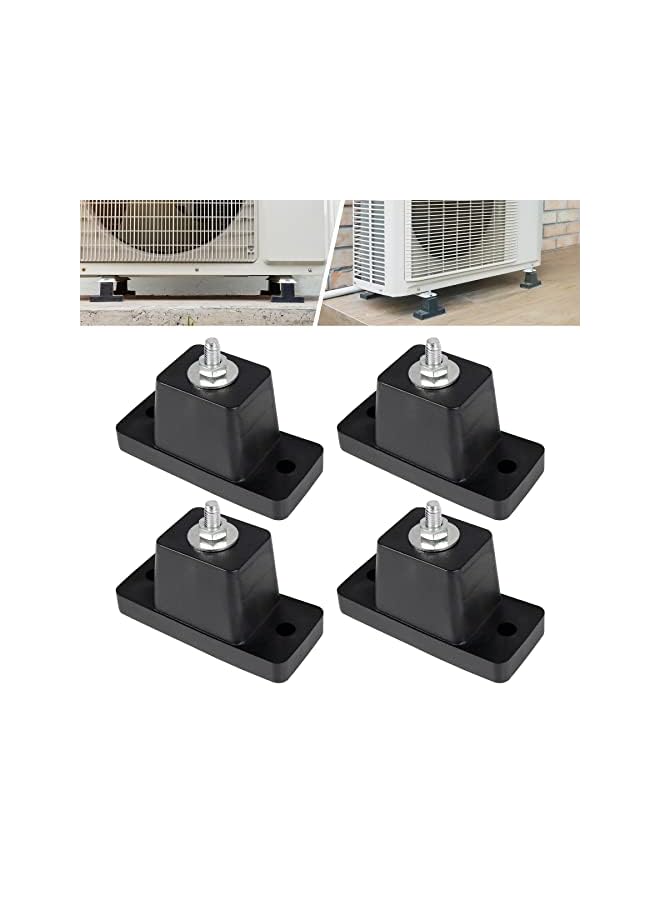 erorex Parts 4Pack Anti-Vibration Rubber Pads,Shock Absorbing Mounting Bracket for Outdoor Ductless Mini Split Air Conditioner/Condensers Units - Image 2