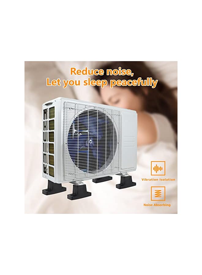 erorex Parts 4Pack Anti-Vibration Rubber Pads,Shock Absorbing Mounting Bracket for Outdoor Ductless Mini Split Air Conditioner/Condensers Units - Image 5