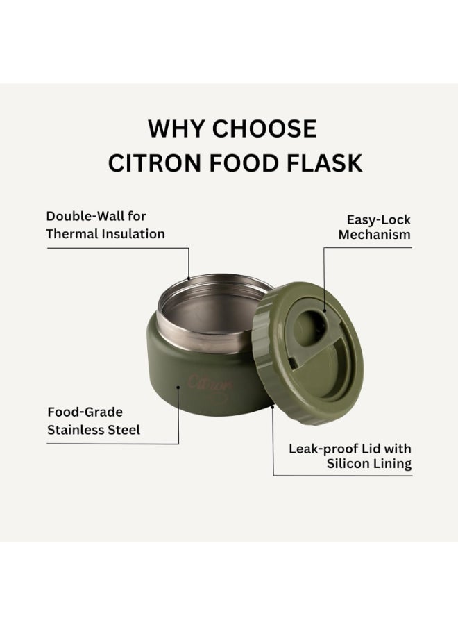 Citron Insulated Food Jar 250 Ml - Green - Image 4