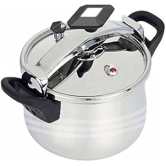 DESSINI Stainless Steel Pressure Cooker SilverBlack 38L - Image 1