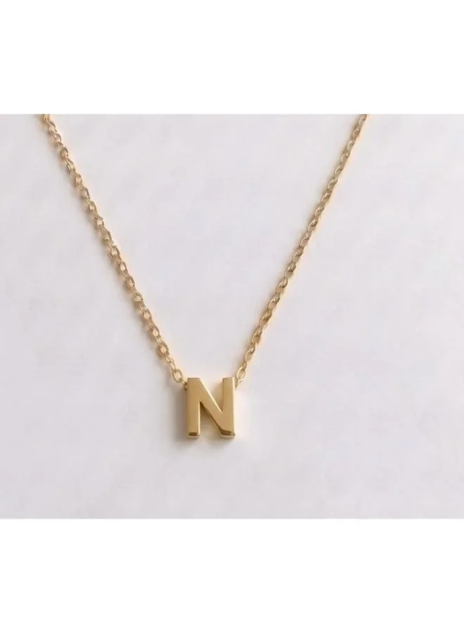 روفو Initial N Pendant Necklace
