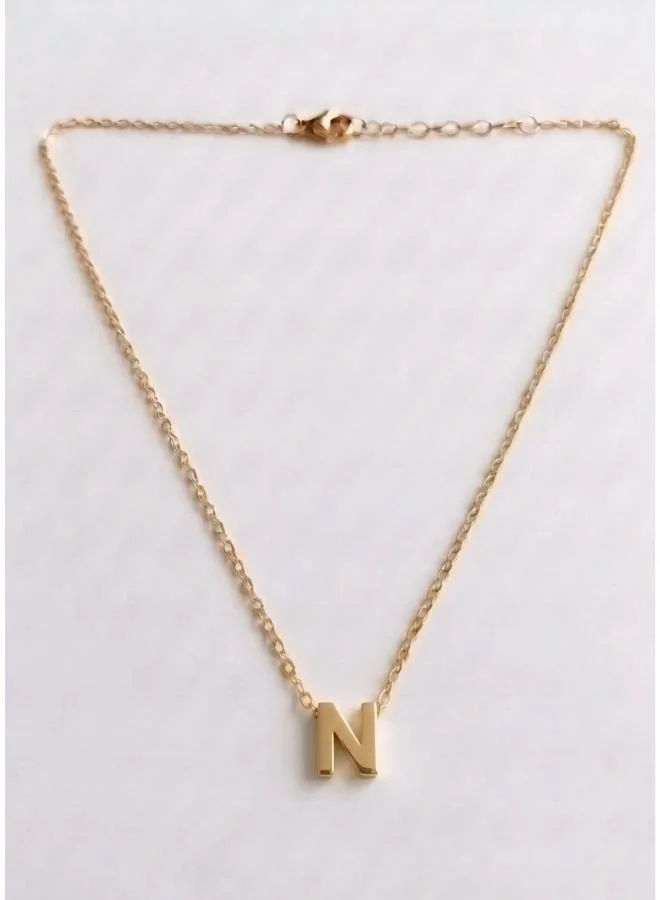 روفو Initial N Pendant Necklace