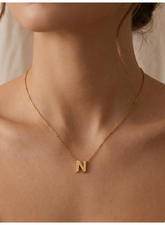 Rovaux  Initial N Pendant Necklace for Women | Best Price UAE
