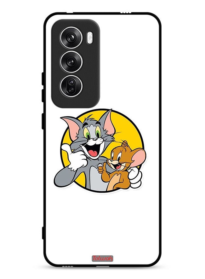 Tolwak Oppo Reno12 5G Protective Case Cover Tom And Jerry - Image 1