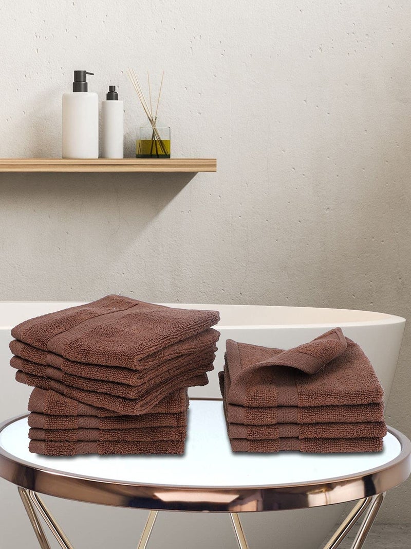 BIANCA Ultra Soft Zero Twist 100% Cotton Towel-12pc Face Towel (Paradiso) | Super Absorbent, Fluffy | AeroCore Organic Technology - for Men, Women, Gym, Kitchen Solid-Multi - Image 1