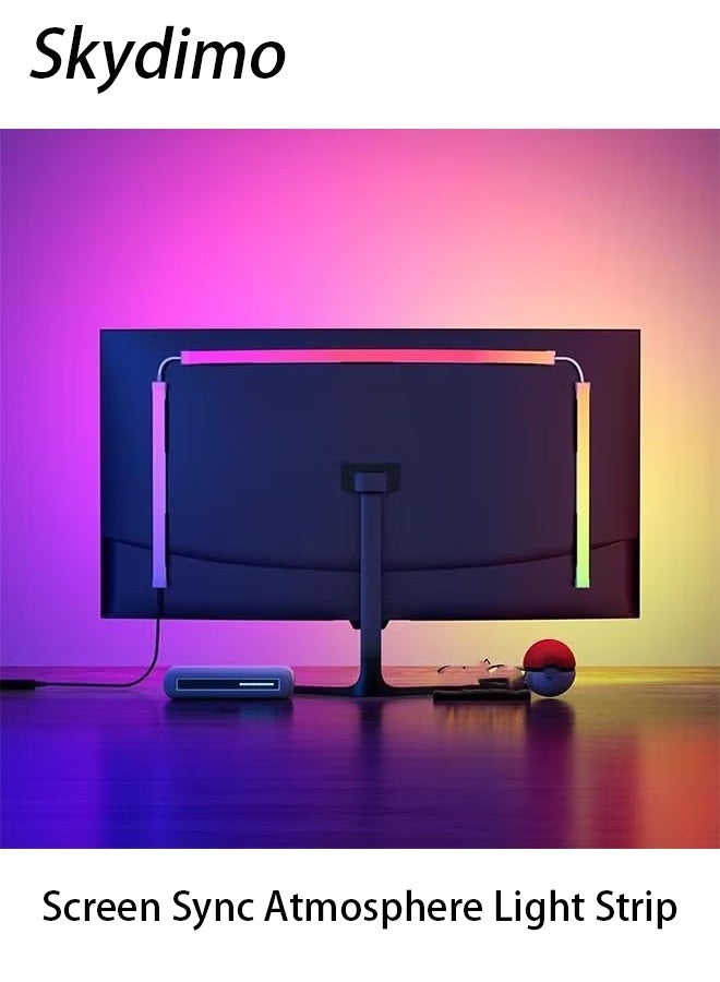 Skydimo Monitor Led Backlight 24 Inch Led Strip Lights Sync Rgb Lightbar with Screen Color or Music RGB Computer Light Bar Behind Monitor Supports Pc or Mac - Image 1