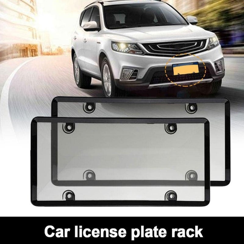 woobles Clear Reflective Anti Speed Red Light Toll Camera Stopper Plate Frame Anti License Q7u2 Pho Protective Plate Cover License - Image 3