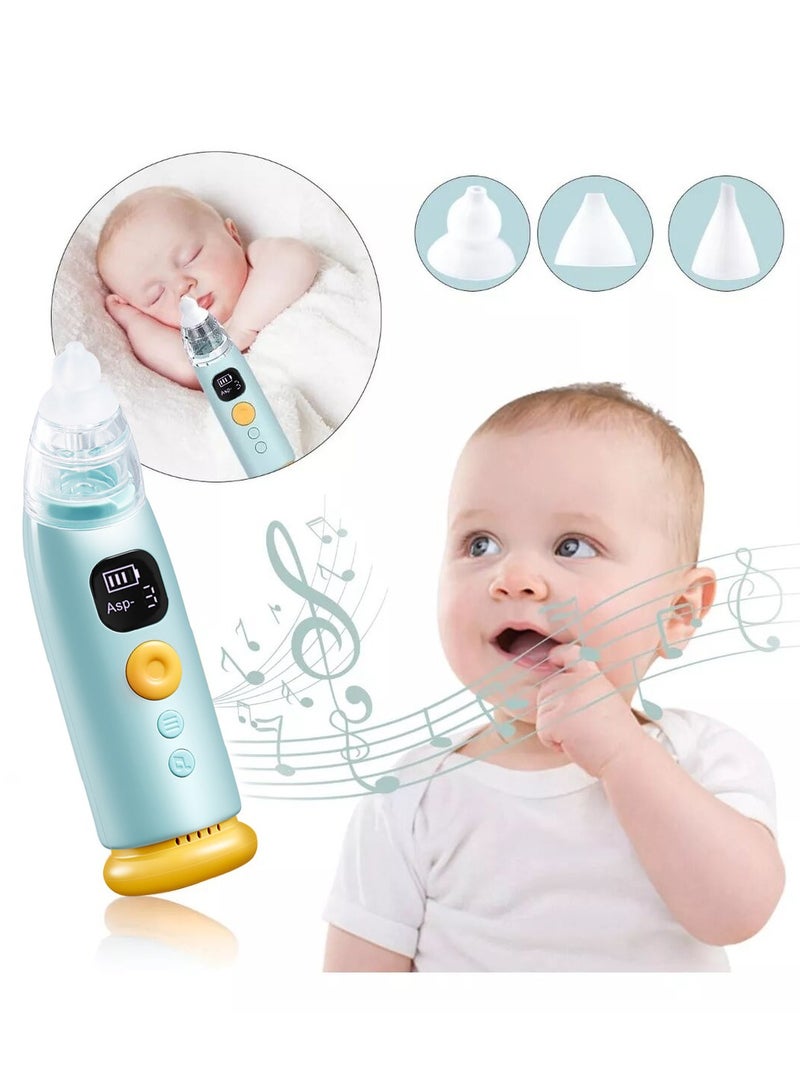 NH Automatic Baby Nasal Aspirator Nasal Vacuum Cleaner For Infant Safety Electric Silent Cleaner With LED Light Music Rechargeable Nose Aspirator With 3 Tips And 1 Tweezers - Image 1