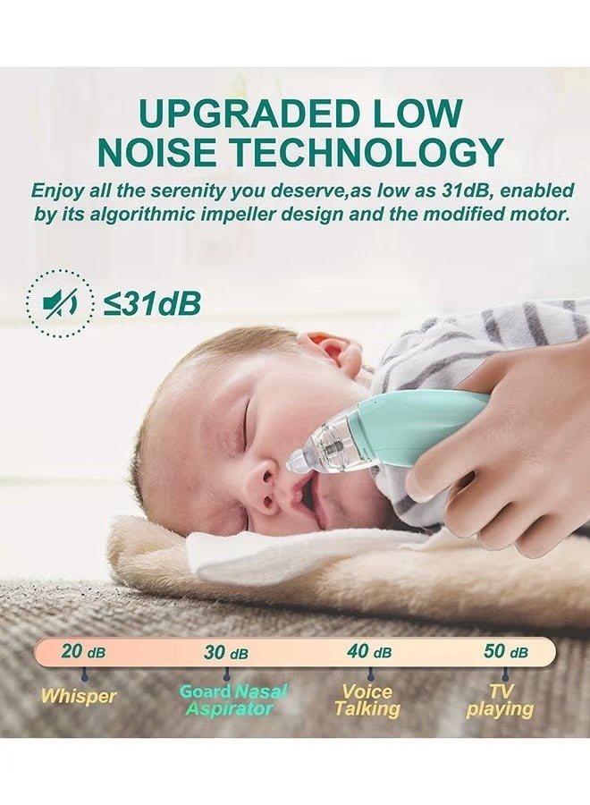 NH Automatic Baby Nasal Aspirator Nasal Vacuum Cleaner For Infant Safety Electric Silent Cleaner With LED Light Music Rechargeable Nose Aspirator With 3 Tips And 1 Tweezers - Image 4