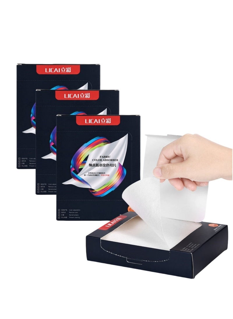 Generic 200PCS Mixed Washing Of Clothes To Prevent Staining,Anti-cross Dyeing,Fabric Color Absorb Sheet 50PCS*4  - Image 1