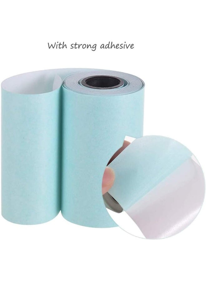 Generic Printable Sticker Paper Roll Direct Thermal Paper with Self-adhesive 57 * 30mm(2.17 * 1.18in) for PeriPage A6 Pocket Thermal Printer for PAPERANG P1/P2 Mini Photo Printer, 3 Rolls  - Image 3