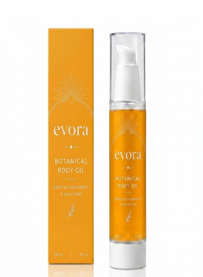 Tasunte Evora Botanical Body Oil, Brazil Nut & Passionflower Seed Oils, Lightweight Firming Massage Oil for Smoother-Looking Skin & Cellulite Appearance, Non-Greasy, 4 Fl Oz - Image 1