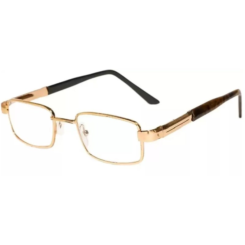 CRIBA Golden Metal Frame Clear Glass Reading Glass +1.00,+1.25,+1.50,+1.75,+2.00,+2.25,+2.50,+2.75,+3.00_C - Image 1