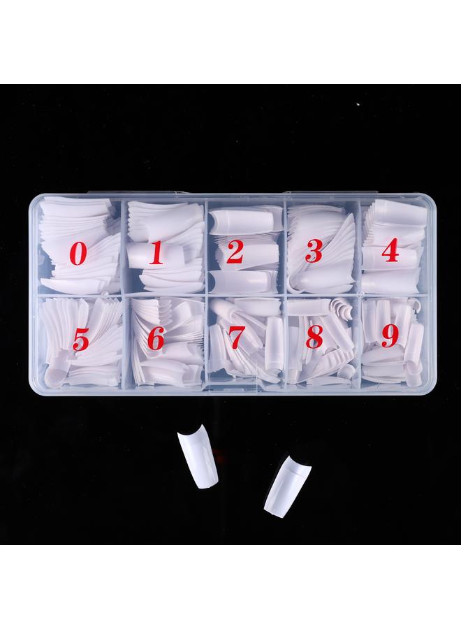 Bluejw Nail Art 500 Boxed Nail Pieces French Nail Patch Half Nail Piece Seamless Fake Nail Piece In Stock - Image 2