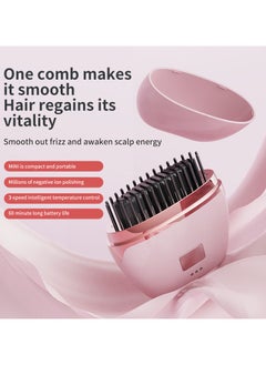 General Mini Ionic Straightening Comb – Travel-Friendly Straightener & Curler for Men/Women, Dual-Use Hair Styling Tool  - Image 3