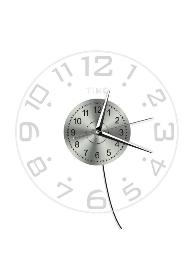 Timethink 12'' LED Lighted Wall Clock with Light 7 Luminous Modes, Modern Big Numbers Wall Clock Silent Quartz Night Light Wall Clock, Easy to Read Battery Operated Decorative Wall Clock for Living Room Bedroom - Image 4