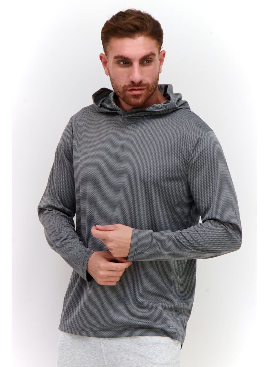 Men Sportswear Fit Hooded Training Sweatshirt, Grey - pzsku/Z0903A88194BE838124D7Z/45/_/1726109327/996923cc-c5ff-4313-9c7a-b2f4cf8cbfca