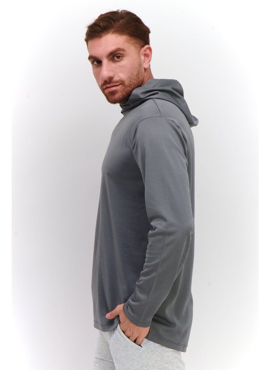 Men Sportswear Fit Hooded Training Sweatshirt, Grey - pzsku/Z0903A88194BE838124D7Z/45/_/1739110612/f3c4deaf-79b4-404a-9737-c452d4f80f0b