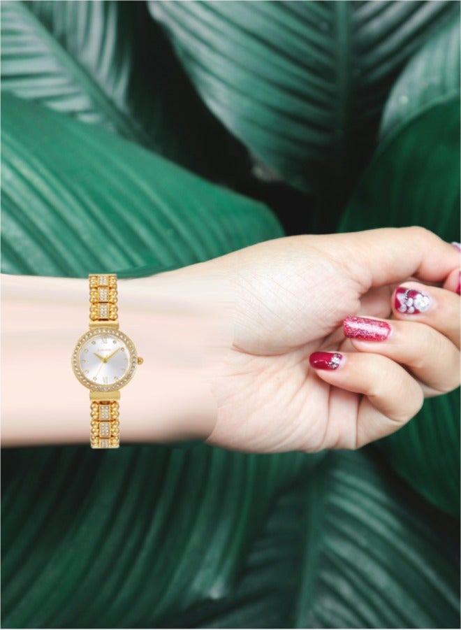 Black Moon Elegant Blackmoon Women's Watch Stylish Silver Dial Stainless Steel Band Water Resistant Perfect for Casual and Formal Wear - Image 4