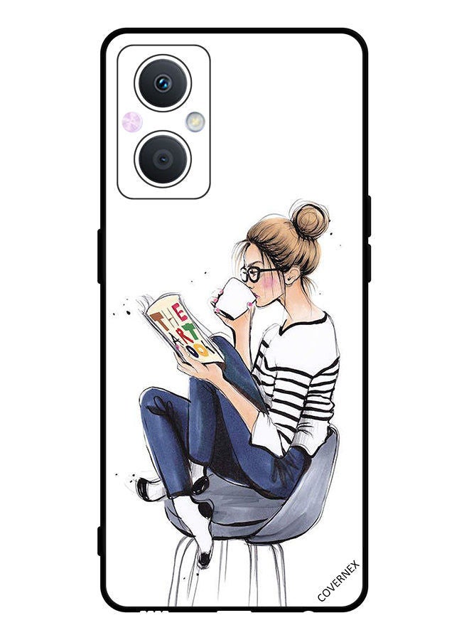 Covernex Protective Case Cover For Oppo A96 Reading The Art Book - Image 1