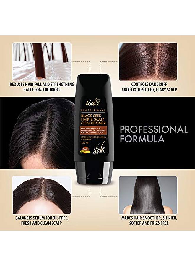 Iba شامبو بلسم علاج حبة البركة (مجموعة من 2) خالي من الكبريتات خالي من البارابين لمحاربة تساقط الشعر القشرة فروة رأس حاكة - Image 4