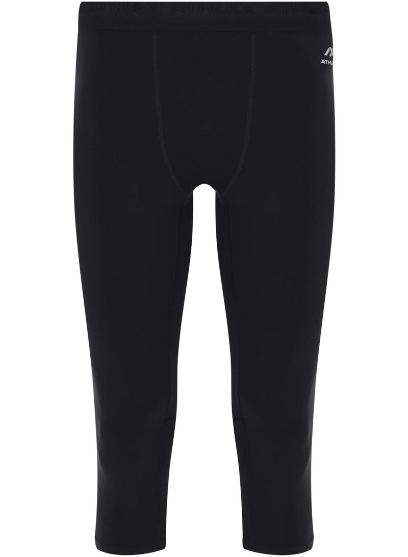 Athlex PowerLIFT Men's Training Pants – Black, 3/4 Length, Anti-Odor Technology, Flat Seams, Comfortable Fit, Ideal for Summer Workouts - Image 1