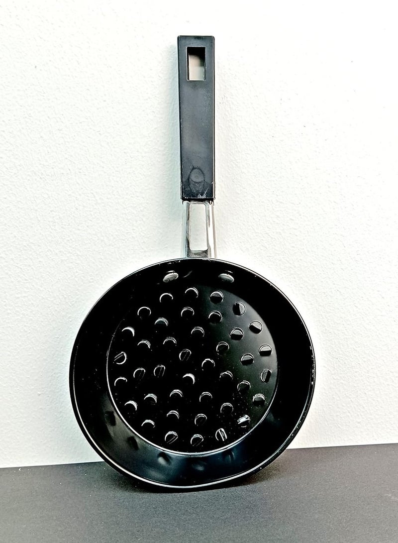 Round Shape Charcoal Holder With Wooden handle Comfort Grip Basket Charcoal Briquet/Charcoal Fuel Holders, Charcoal Baskets For Camping Hiking Outdoor use  - Image 5