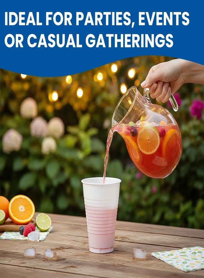 Party Dimensions White Solid Color Plastic Party Cup (12 Oz.) 20 Count - Durable & Stylish, Perfect for Parties, Events & Any Occasion - Image 3