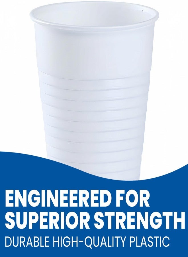 Party Dimensions White Solid Color Plastic Party Cup (12 Oz.) 20 Count - Durable & Stylish, Perfect for Parties, Events & Any Occasion - Image 2