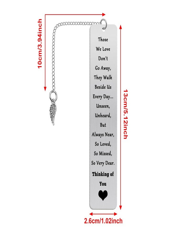 Baipilu Memorial Gift Bookmark Sympathy Gift for Loss of Dad Mom in Memory of Husband Wife Daughter Grandpa Grandma Remembrance Bereavement Condolence Gift for Friend Sister Coworker Condolence Gifts - Image 2