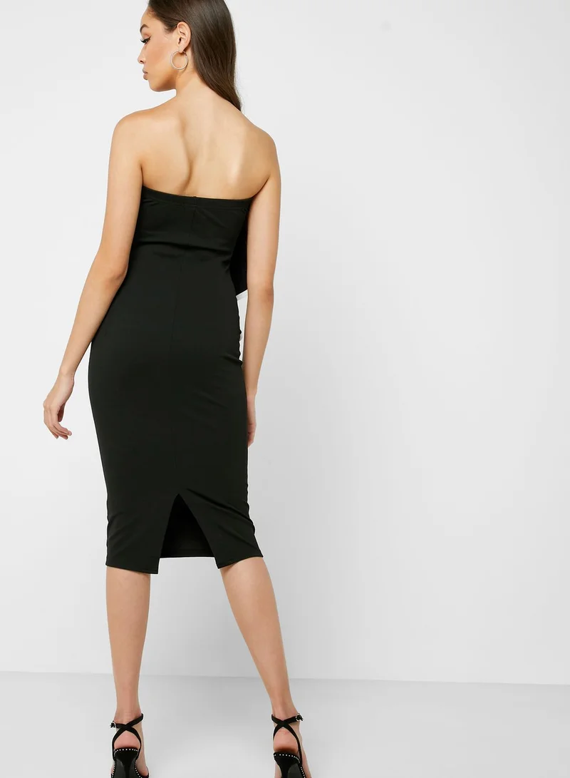 NEW LOOK Ruffle Bandeau Bodycon Dress