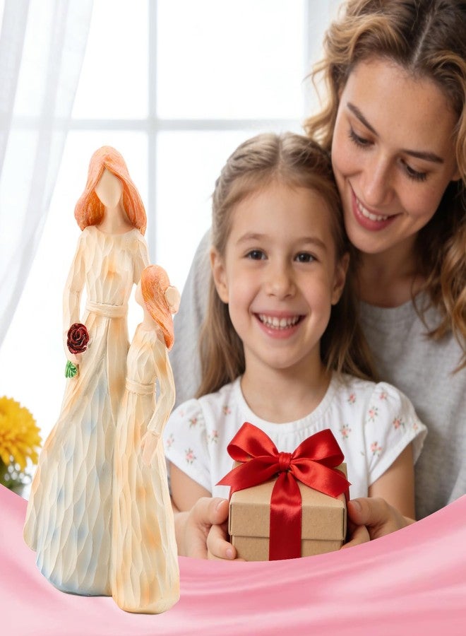 DearKeeps Mom Gifts from Daughter, Mother Daughter Figurine, Hand-Painted Resin Sculpture, Meaningful Birthday Mothers Day Valentines Day Gift, Home Decor Keepsake (Mother Daughter Rose Figurine) - Image 5