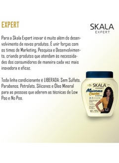 SKALA Skala Original 2-in-1 Cream and Mask With Nourishing Maionese Capilar Extract 1000g, to Moisturize, Soften and Repair Damaged Hair, Suitable for all Hair Types, 100% Vegan (Brazilian made)  - Image 5