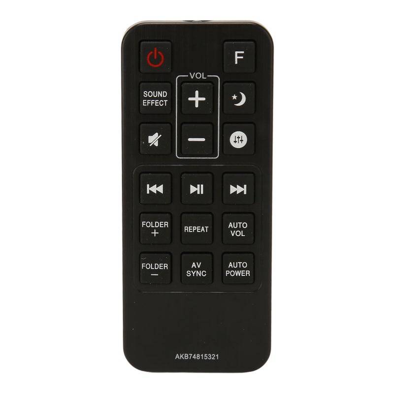 AKB74815321 Soundbar Remote Control: ABS Material - Ergonomic High Elasticity Keys Replacement Remote Control for SJ4Y SPJ4B W SH5B SJ5Y SPJ5B W SH5 SJ5 Soundbar Speakers - Image 1