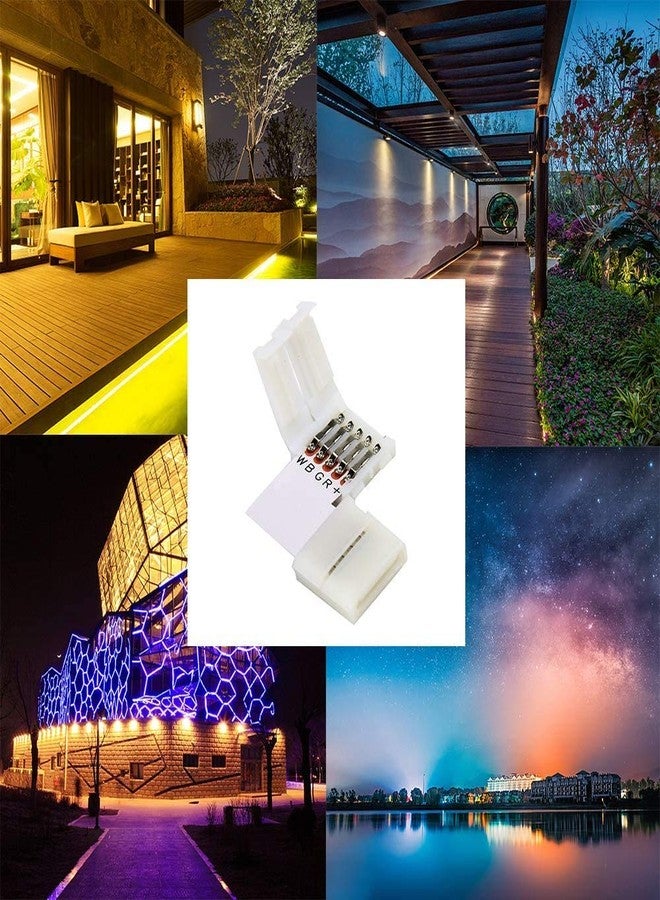 protium L Shape RGBW LED Strip Light with 5 Pin Connector for 12 mm Wide 5050 and 3528 LED, 5 Pieces Pack - Image 5