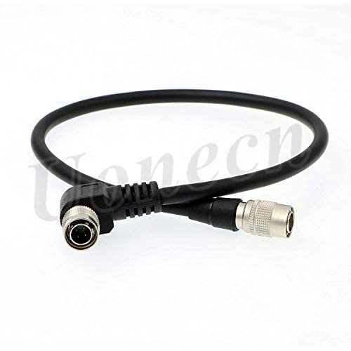 Uonecn 4 PIN Hirose Male Cable, 30cm, Audio/Video, Black, Right Angle & Straight Connectors, Power & Connect Sound Devices Recorder, Wisycom MCR 42s, Camcorder, Camera - Image 5