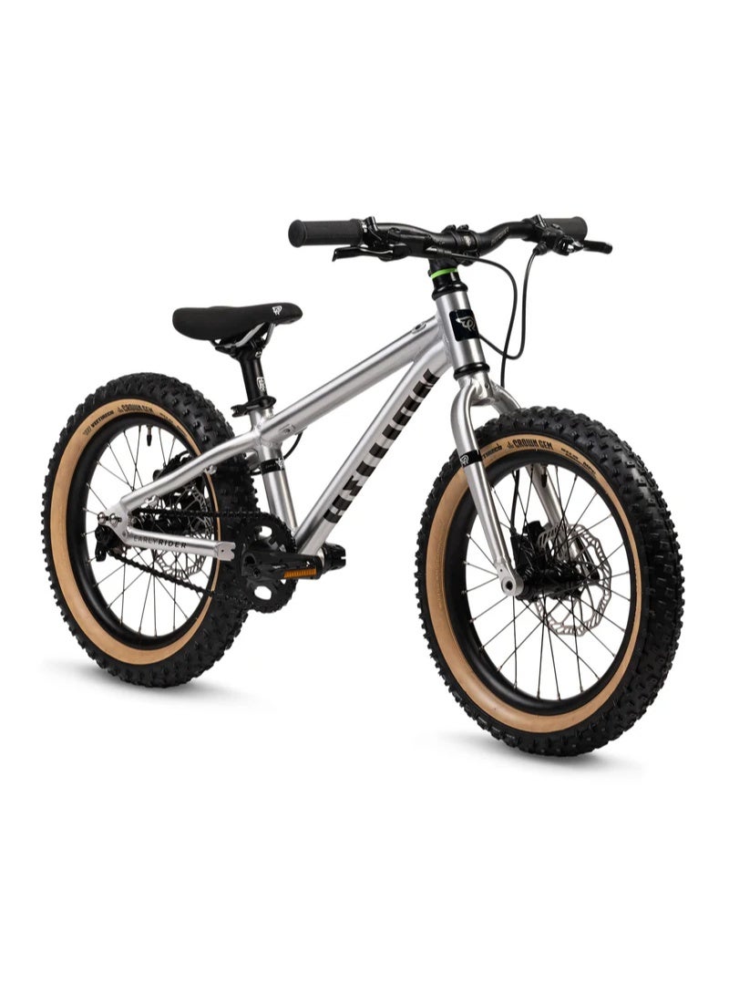 Early Rider Hellion Kids' Bike, Brushed Aluminium Finish, 16-inch Wheels, Lightweight Frame, Disc Brakesc Brakes - Image 1