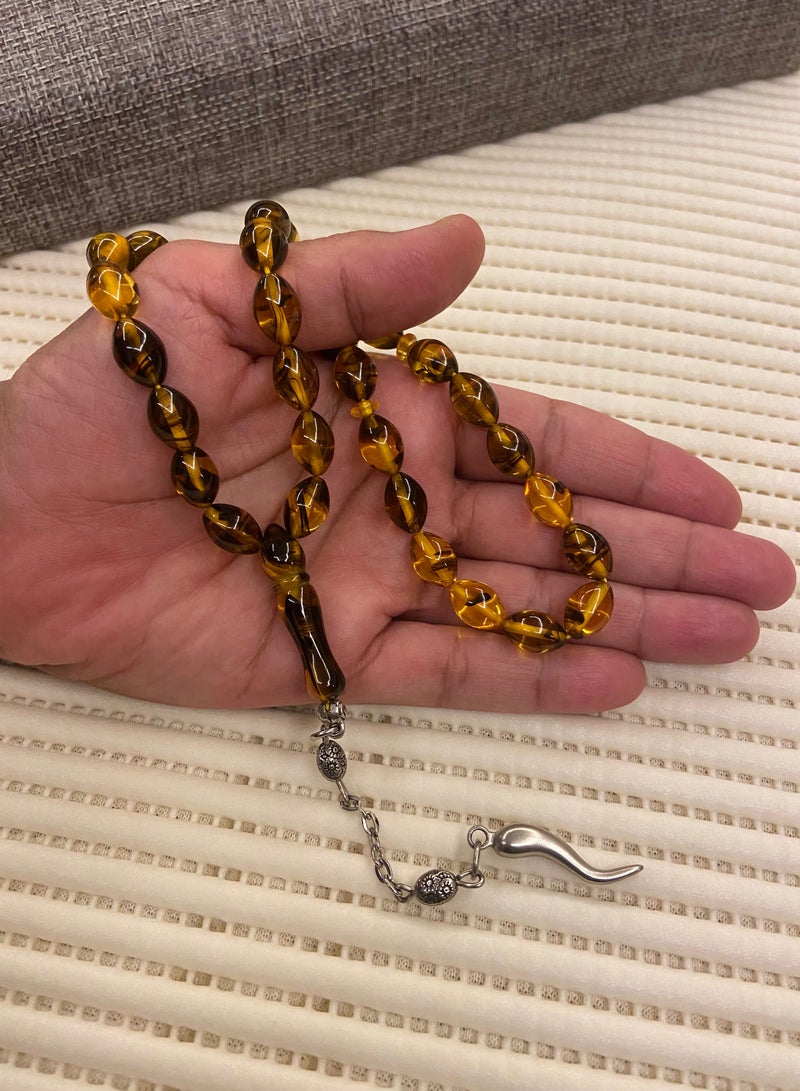 Faturan Prayer Beads For Men 33 Beads Size 8.8mm x 12.8mm - Image 2