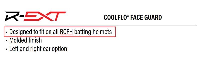Rawlings | R-Ext Coolflo Batting Helmet Face Guard | Fits All Coolflo (Rcfh) Helmet Models | Left-Hand Batter | Navy - Image 3