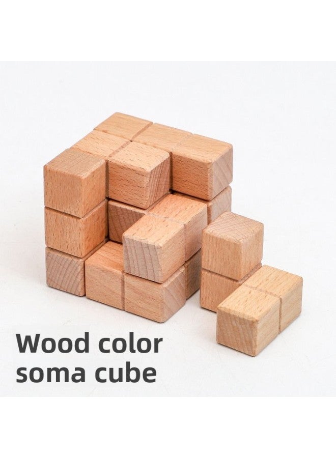Classical Children's Educational Wooden Toy Blind Box Kongming Lock Luban Lock Adult Decompression Parent-Child Interactive Unlock Game