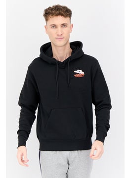 adidas Originals Men Sportswear Fit Long Sleeve Outdoor Hooded Sweatshirt, Black  - Image 1