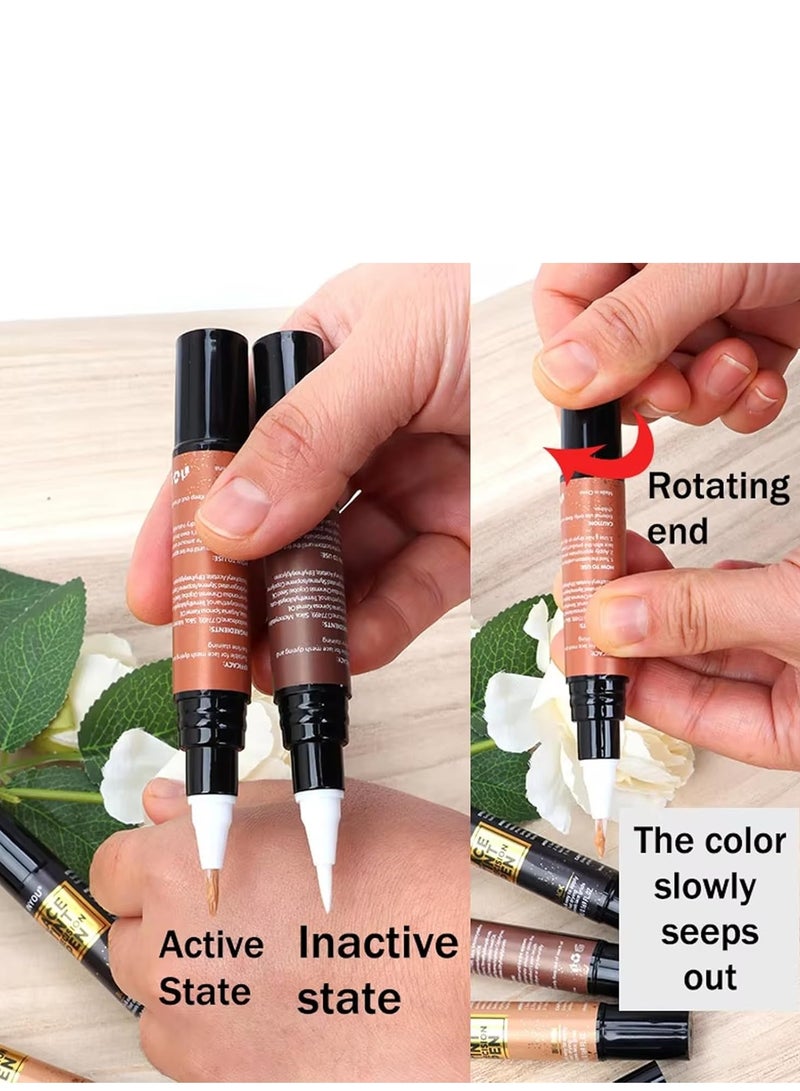 INYOU Lace Tint Precision Pen Wig Lace Tint with Brush Applicatior, Easy to use, Long Lasting Formula, Blends Natural, Seamless Finish Waterproof Effect - Image 4