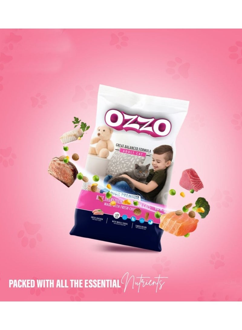 OZZO High Premium Adult Cat Dry Food – Fresh Chicken, Complete & Balanced Diet for Overall Health From Varmacy - Image 2