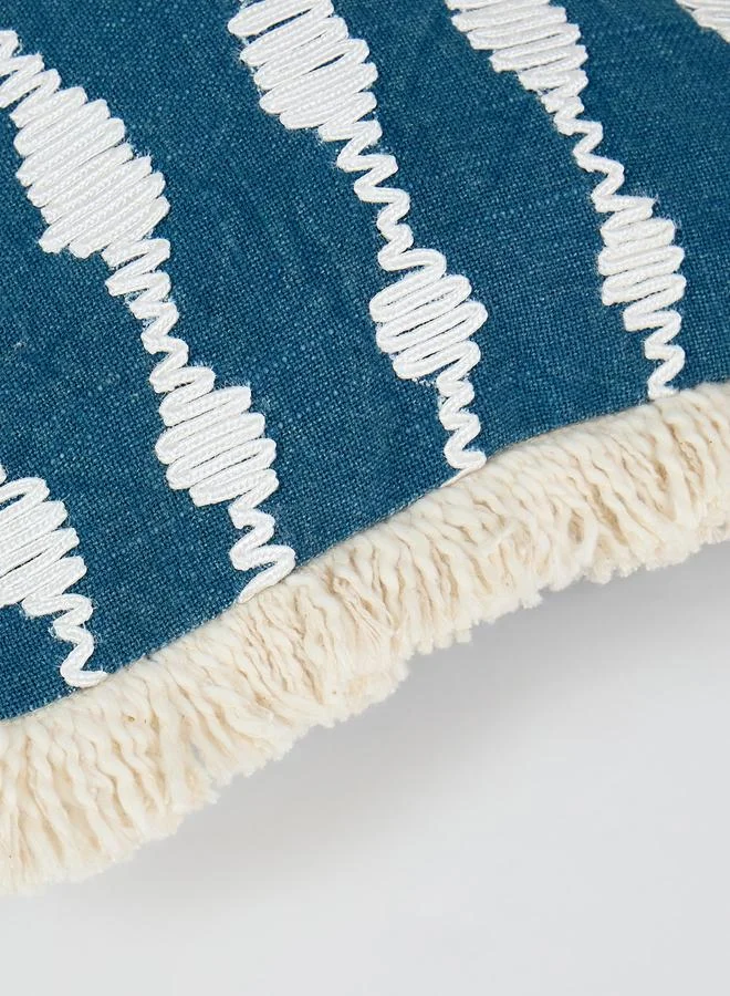 Styli 1-Piece Rectangle Cushion Cover 12X20Inches, Cotton Blend
