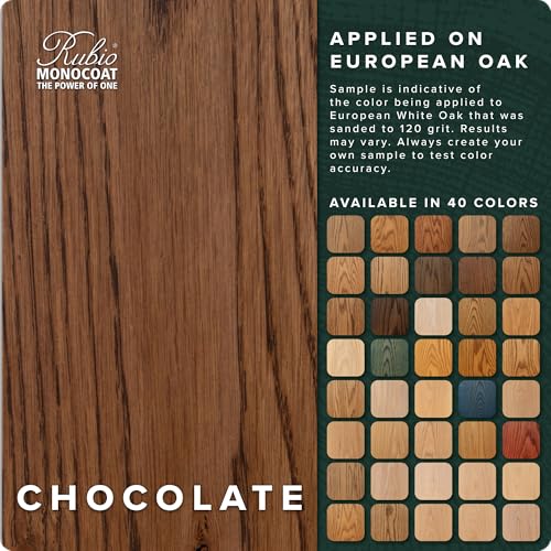Rubio Monocoat Wood Stain & Finish 175 ft² - Natural | Oil Plus 2C | Quick-Dry, Eco-Friendly Linseed Wood Oil for Indoor Use, Includes Accelerator (Part B) | Protector | 350 ml - Image 2