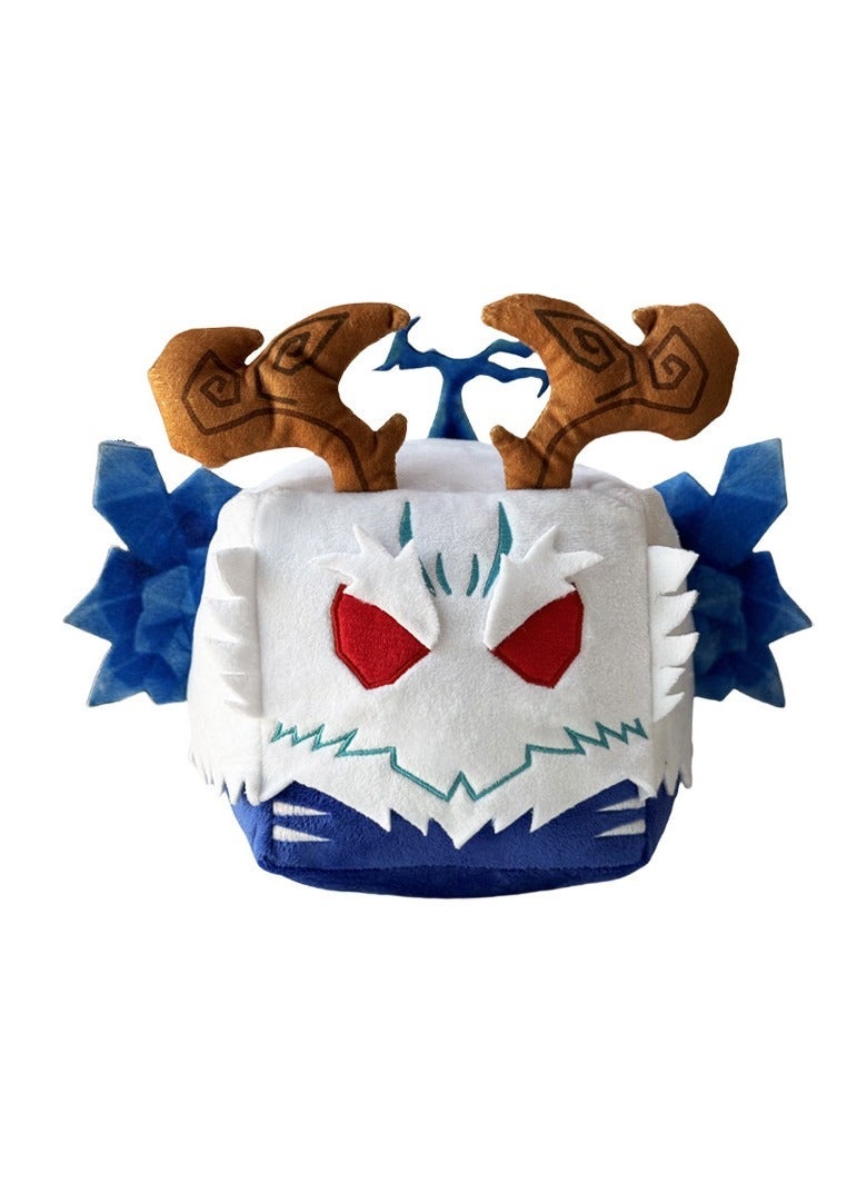 general New blox fruits game merchandise box doll gift cute purple armor box plush toy for fans, friends gift, home decoration (20cm)