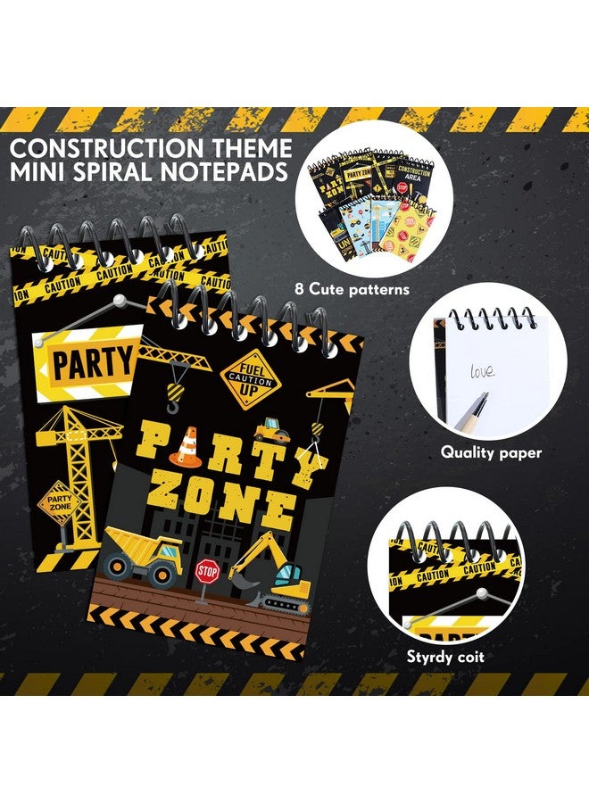 Containlol 24 Pieces Construction Party Favors Mini Construction Spiral Notebooks Truck Construction Birthday Party Supplies For Kids Classroom School - Image 4