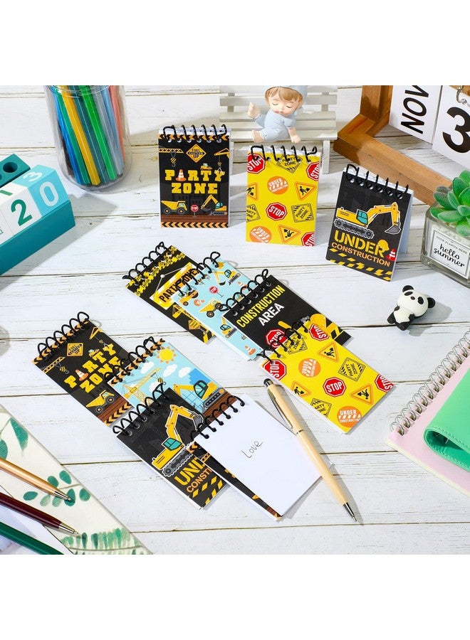 Containlol 24 Pieces Construction Party Favors Mini Construction Spiral Notebooks Truck Construction Birthday Party Supplies For Kids Classroom School - Image 5
